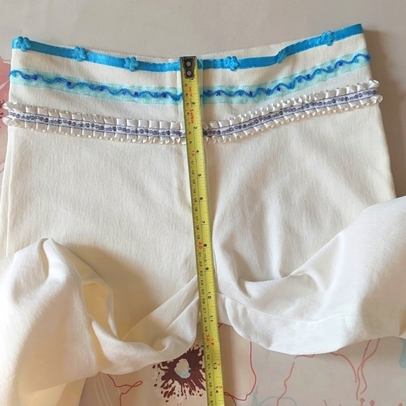 Maje white medium rise straight leg pants - Picture 8 of 11